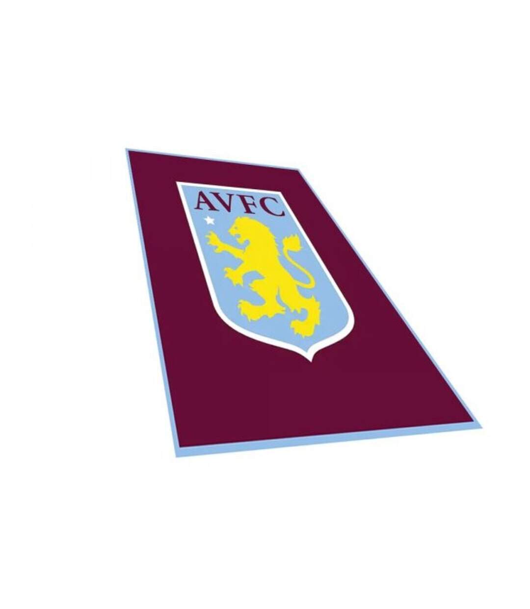 Aston Villa FC - Tapis de sol (Bordeaux / Bleu ciel) (Taille unique) - UTBS2654