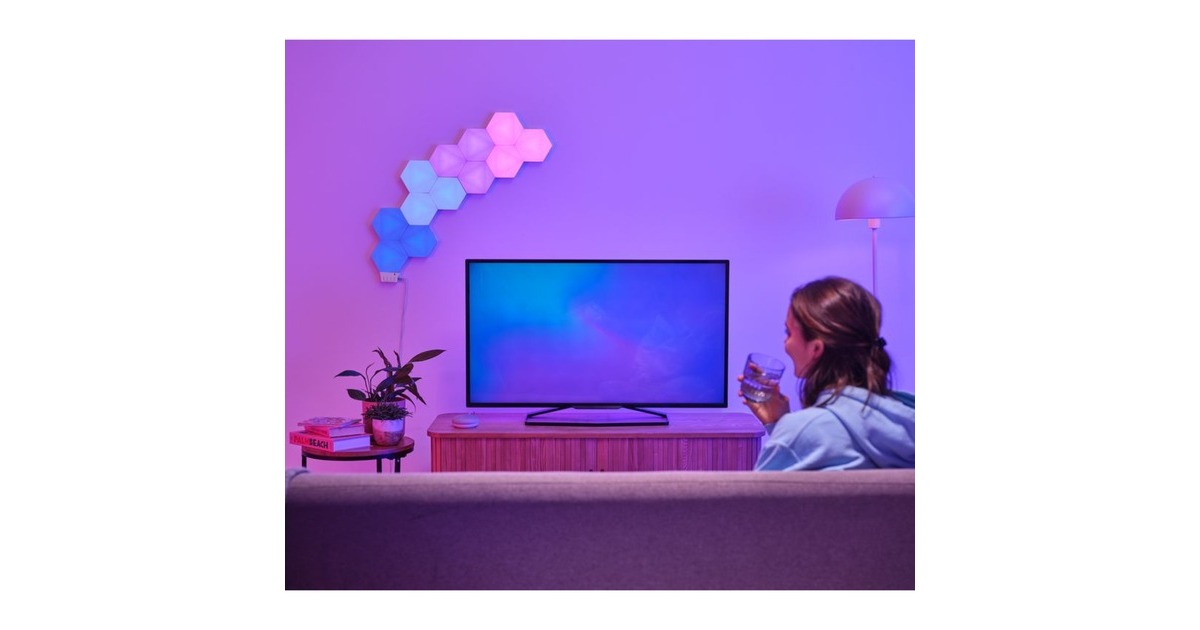 TrustGXT903 VYBZ zeshoekige RGB-lichtpanelen sfeerverlichting  (3 stuks)