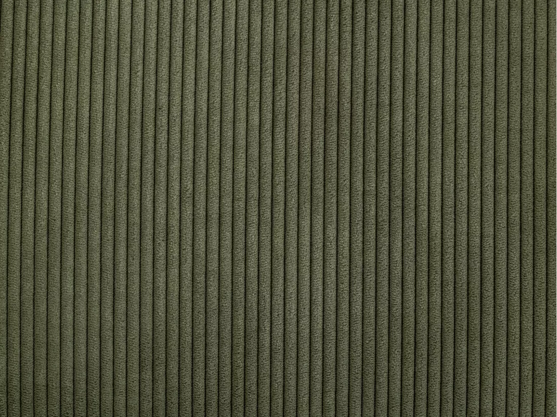 Fauteuil pivotant en velours côtelé vert GALATI