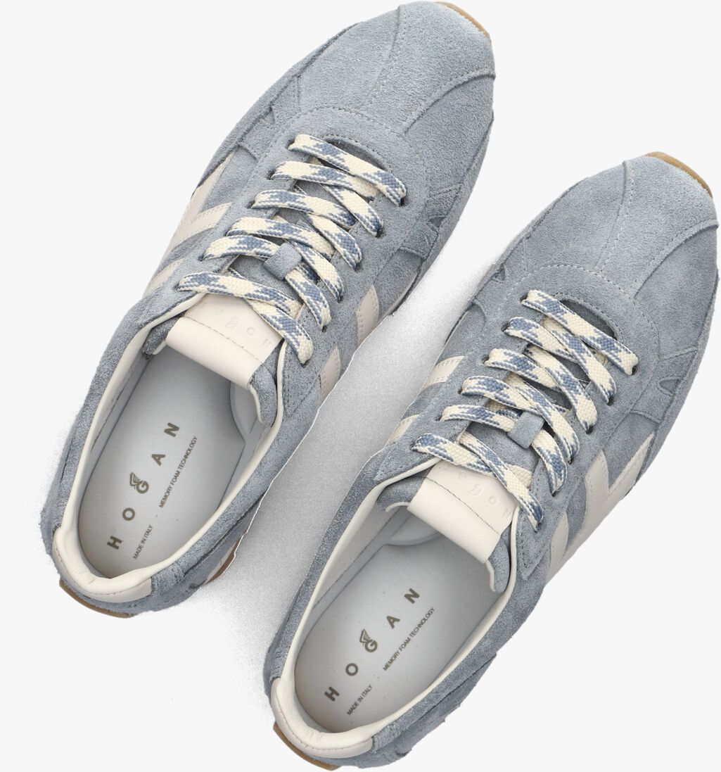 blauwe hogan lage sneakers h701 allacciato h