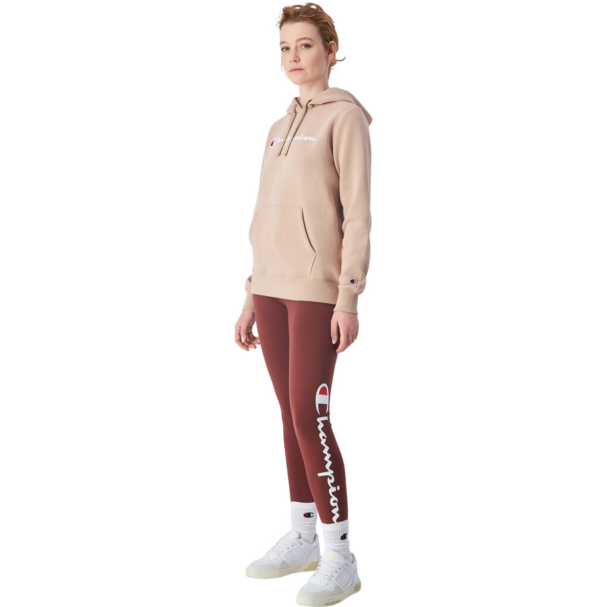 Champion Embroidered Logo Hættetrøje Dame