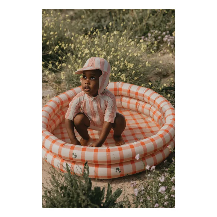 garbo&friends Piscine gonflable Gingham Sorrel | Rouge
