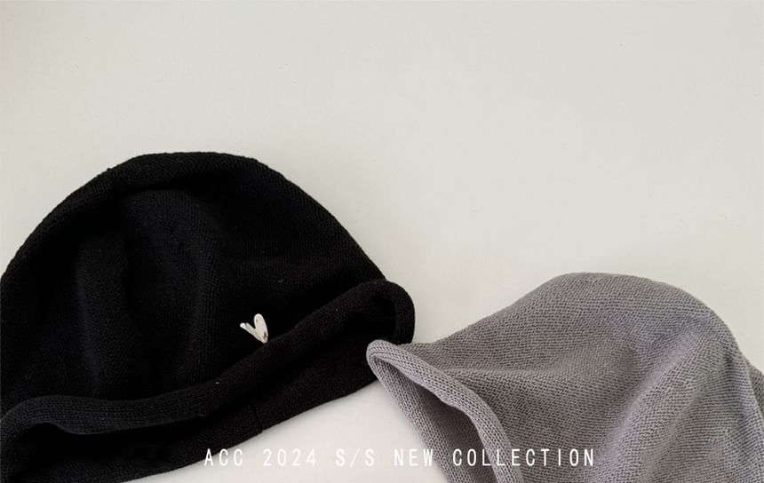 Combon - effen slouchy muts met omslag