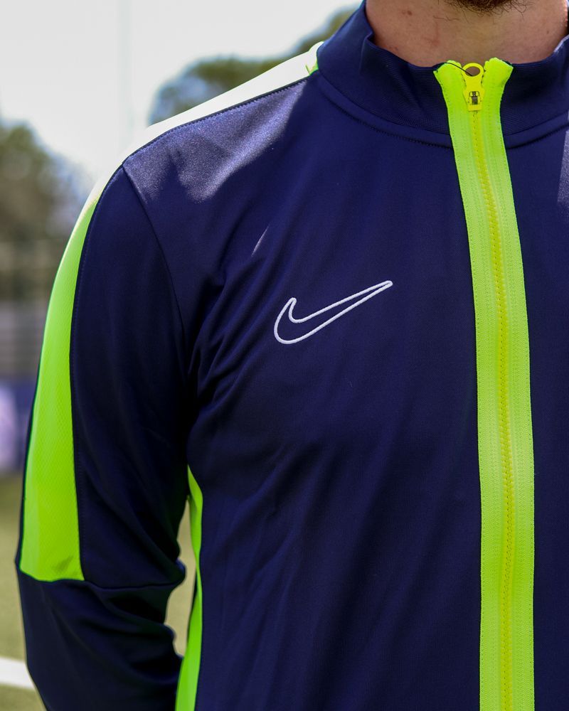 Veste de survêtement Nike Academy 23 Bleu Marine & Jaune Fluo pour homme