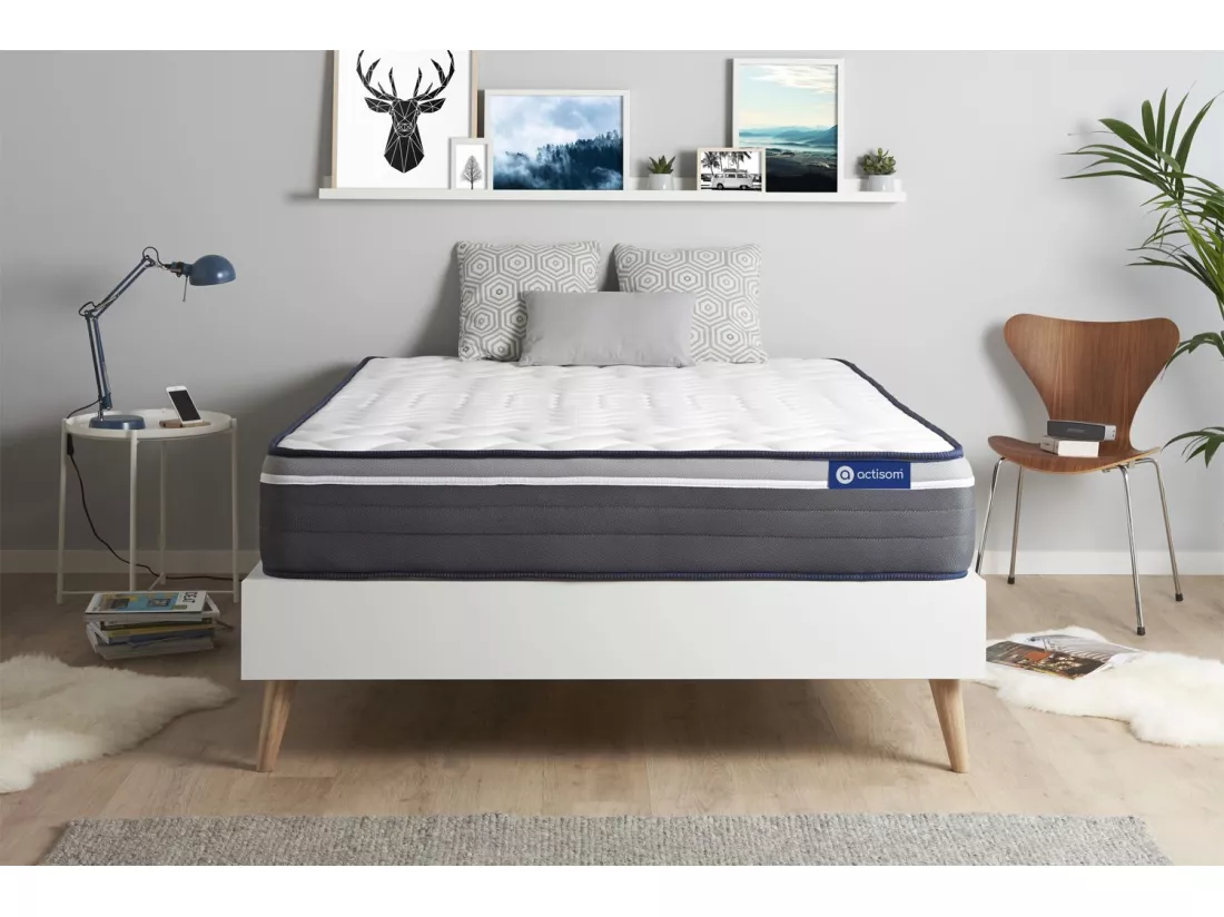 ACTISOM Matelas 180x200 Mémoire de forme Maxi épaisseur 7zones de confort