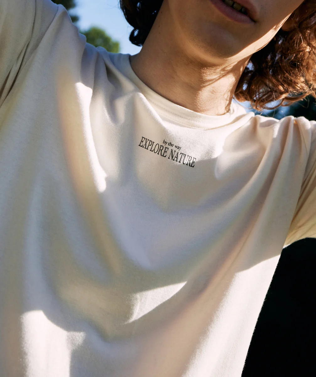T-SHIRT MANCHES LONGUES GARÇON EN COTON BIOLOGIQUE ÉCRU