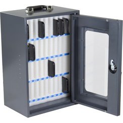 Casier pour smartphones, 36 logements, gris foncé