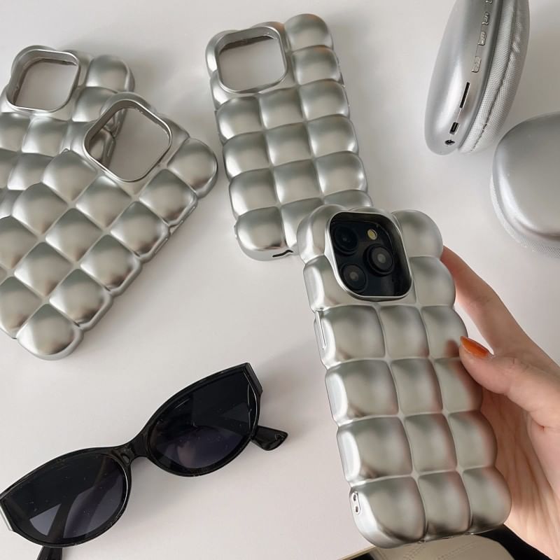 Elliure - Gestructureerde telefoonhoes / Smiley vingerhouder / Set - iPhone 15 Pro Max / 15 Pro / 15 Plus / 15 / 14 Pro Max / 14 Pro / 14 Plus / 14 / 13 Pro Max / 13 Pro / 13 / 13 mini / 12 Pro Max / 12 Pro / 12 / 12 mini / 11 Pro Max / 11 Pro / 11