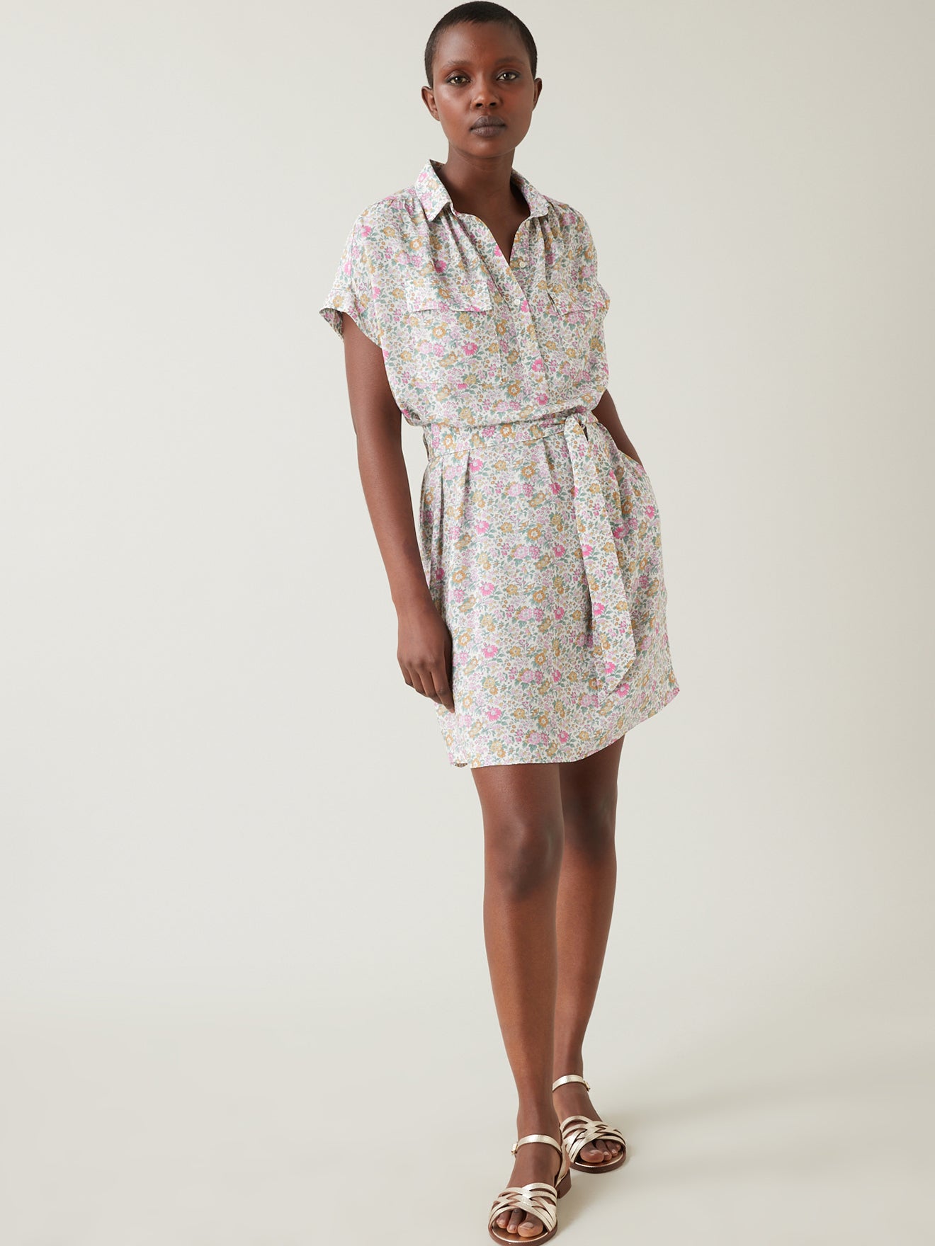 Robe col polo femme tissu Liberty - Limited Collection