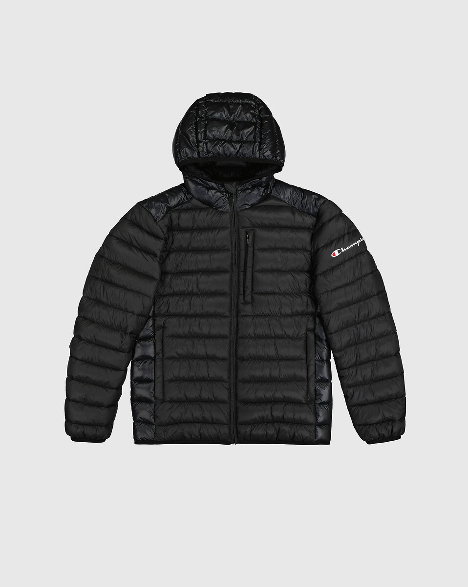 CHAMPION<br>Jaqueta curta de plumas com capuz