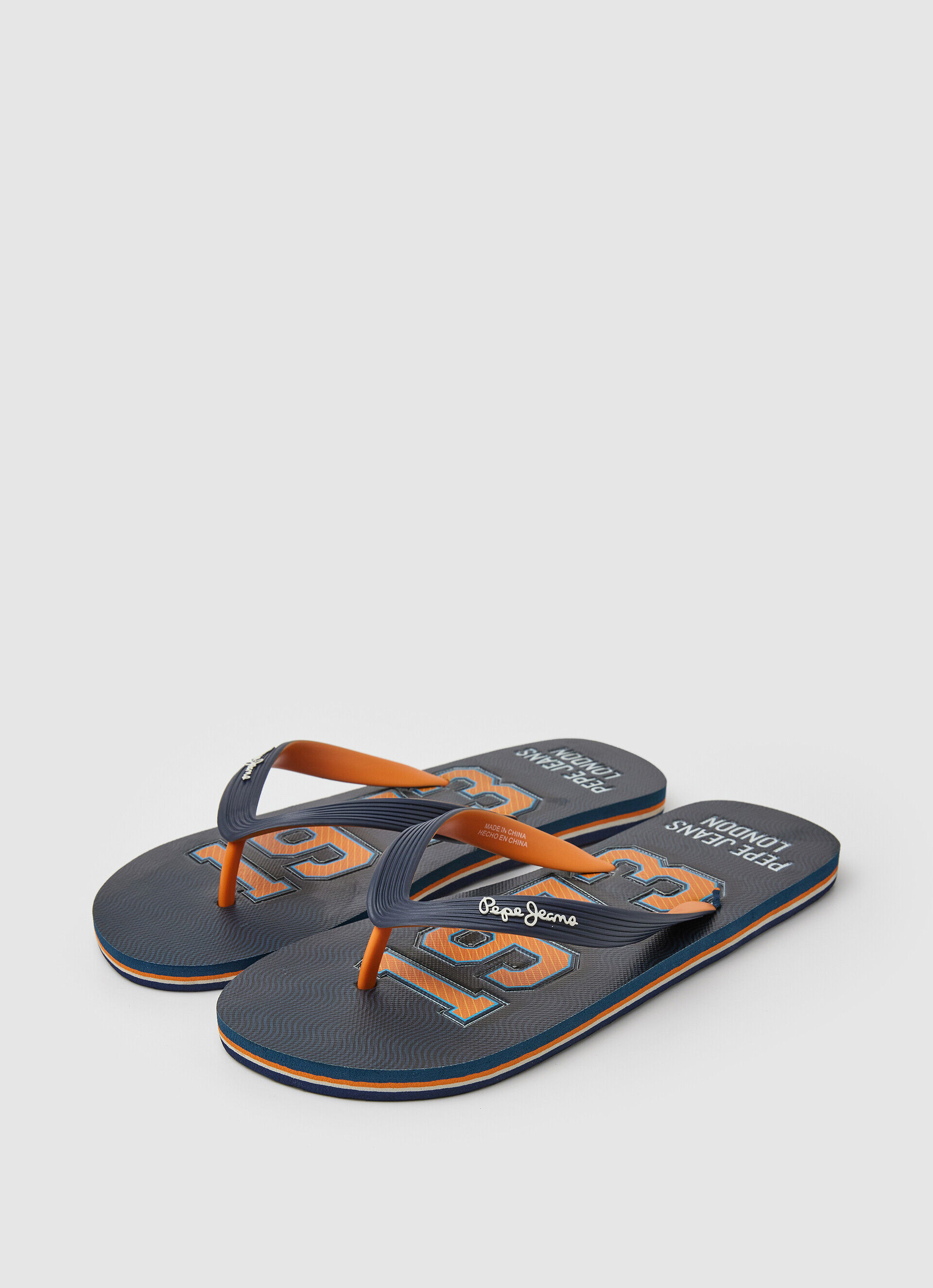 Chinelo de praia havaiano 1973 - azul marinho