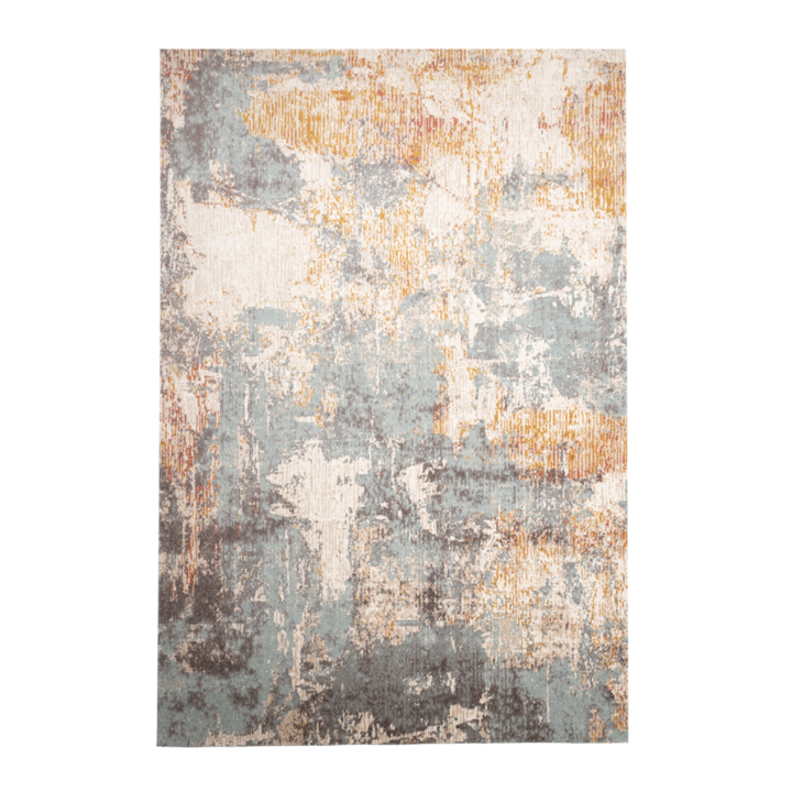 Modern vloerkleed - Bush Turquoise/Creme