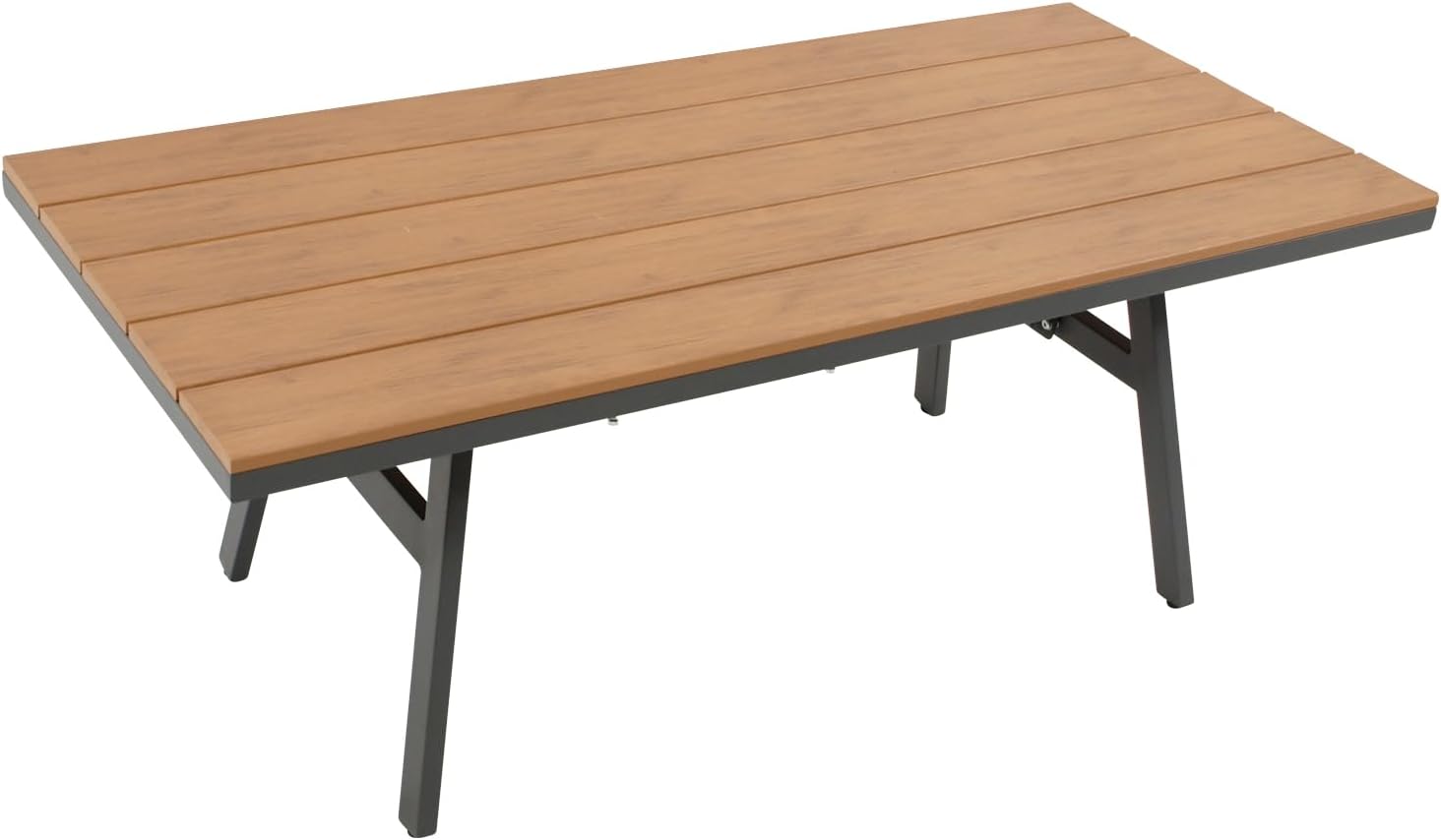 DEGAMO Loungeset Gartenset Calgary 4-teilig, Aluminium anthrazit + Kunstholz, Polster grau, wetterfest, Outdoor