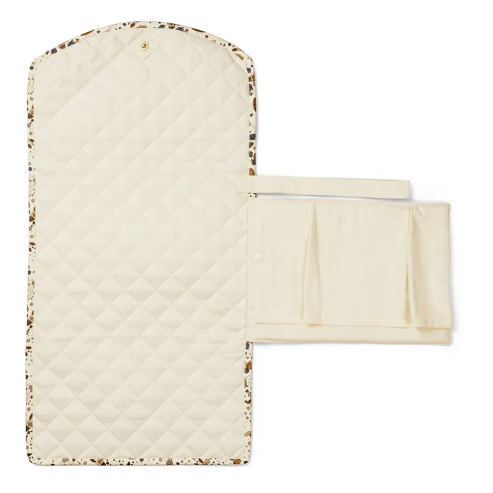Konges Sløjd Matelas à langer de voyage en coton bio Ciel magique | Beige