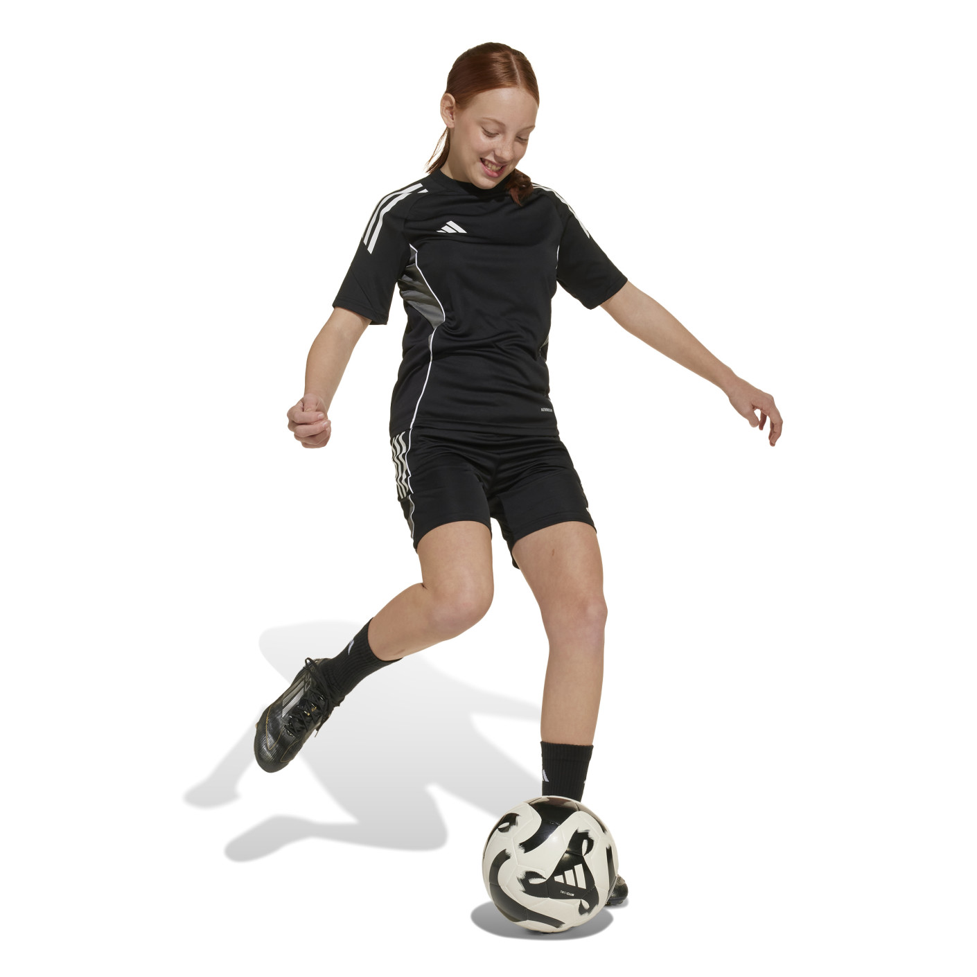 Adidas Tiro 25 Competition Trainingsbroekje Kids Zwart Wit Grijs