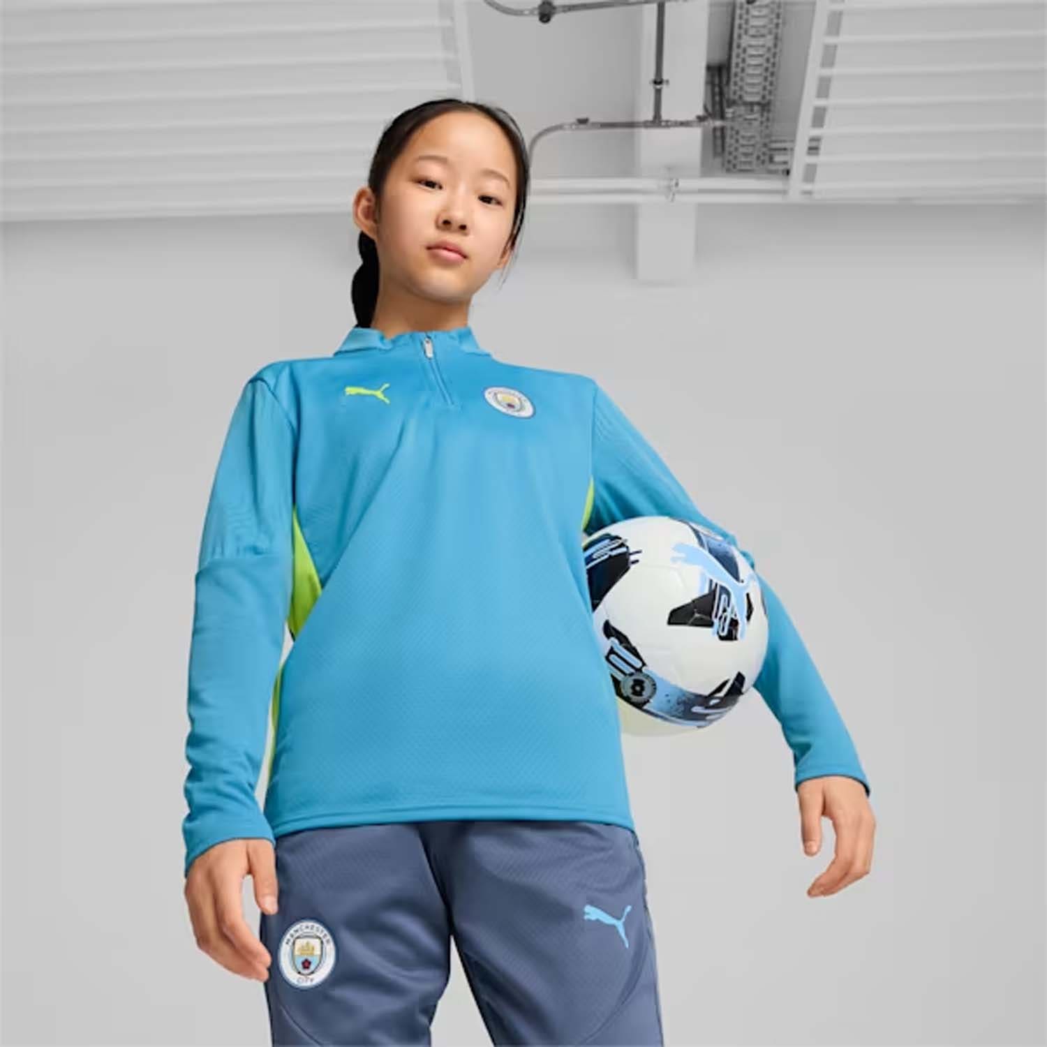 PUMA  Manchester City Training 1/4 Zip Top Kids