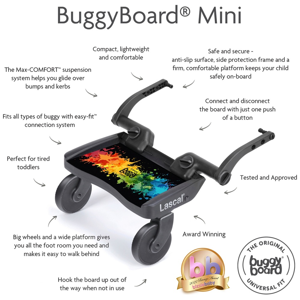 Lascal BuggyBoard Mini Rainbow Splash