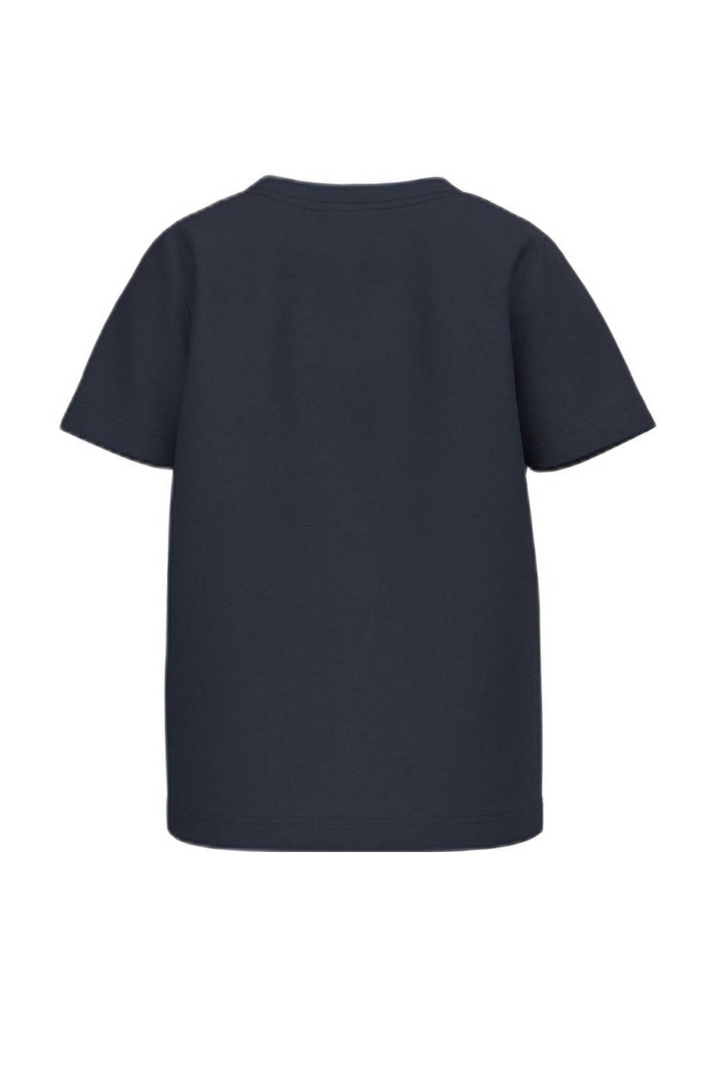 NAME IT T-shirt NMMBERTE met printopdruk donkerblauw/groen