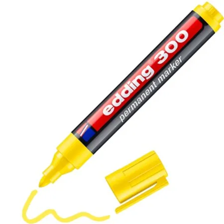 edding 300 Permanentmarker gelb, Rundspitze 1,5-3 mm