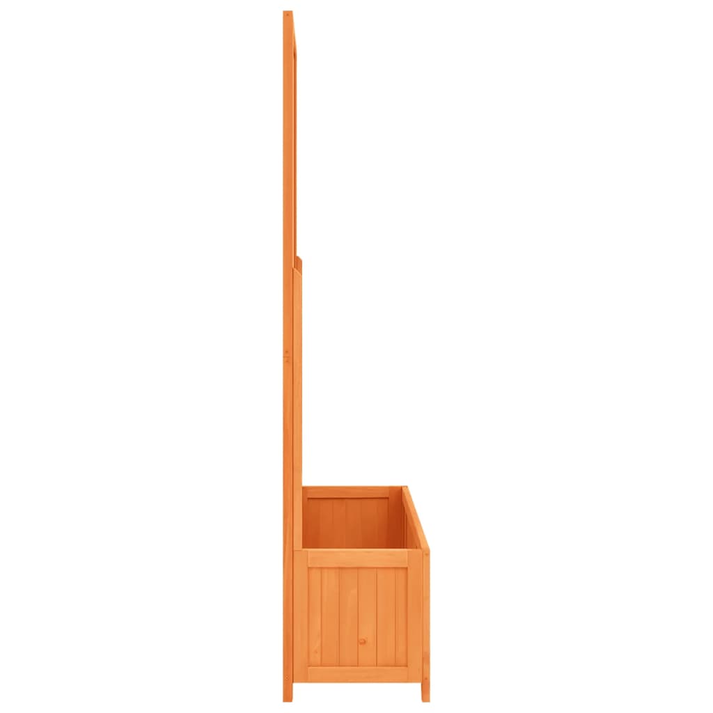 Treliça para Jardim vidaXL, Madeira de Abeto Marrom, 70x30x135cm