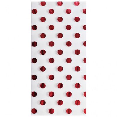 Clairefontaine - 3 feuilles de papier de soie - 50 x 70 cm - blanc/rouge