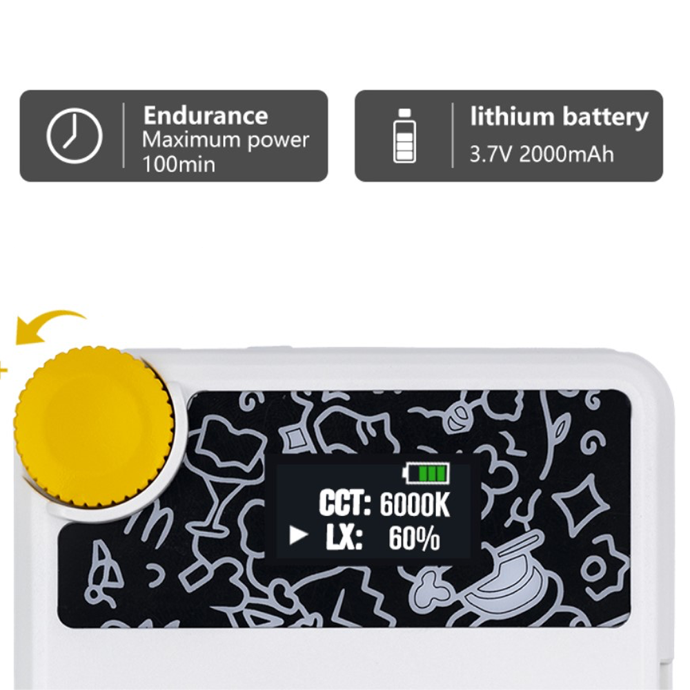 LED Foto Licht Video Beleuchtung (2500-9000K) mit 1/4