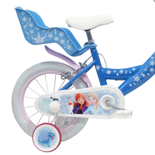 Bicicleta Frozen para meninas de 35 cm (14 polegadas), para crianças de 4 a 6 anos.
