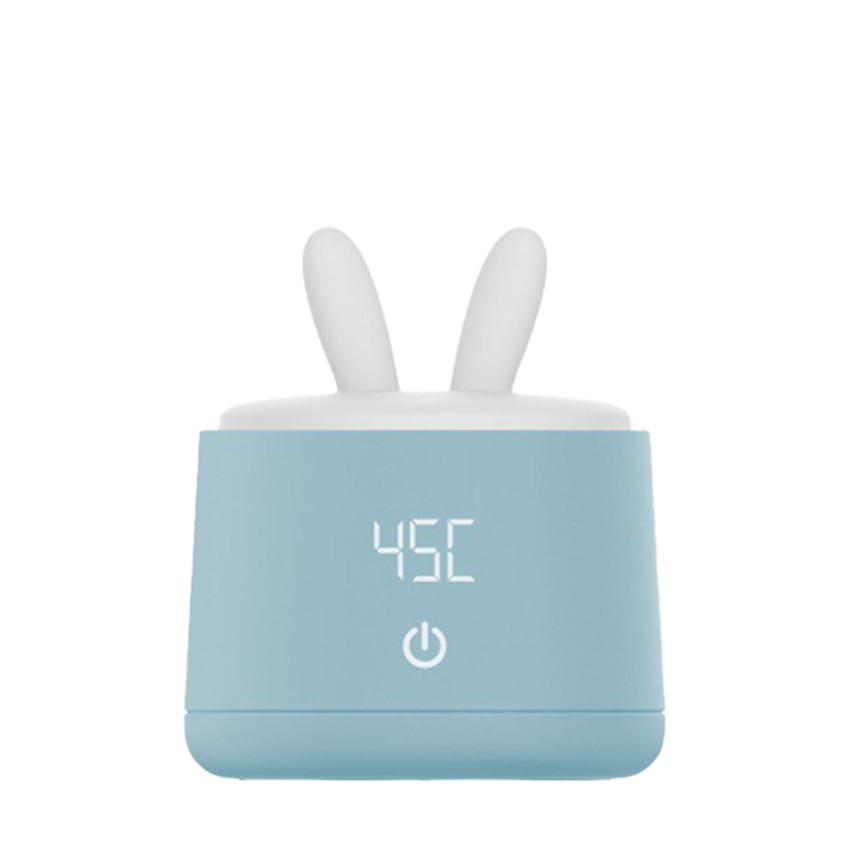Couvercle oreilles de lapin anti-poussière pour chauffe-biberon nomade - Blanc