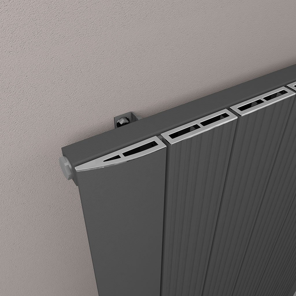 Eastbrook Trent paneelradiator 66x180cm 1779W antraciet