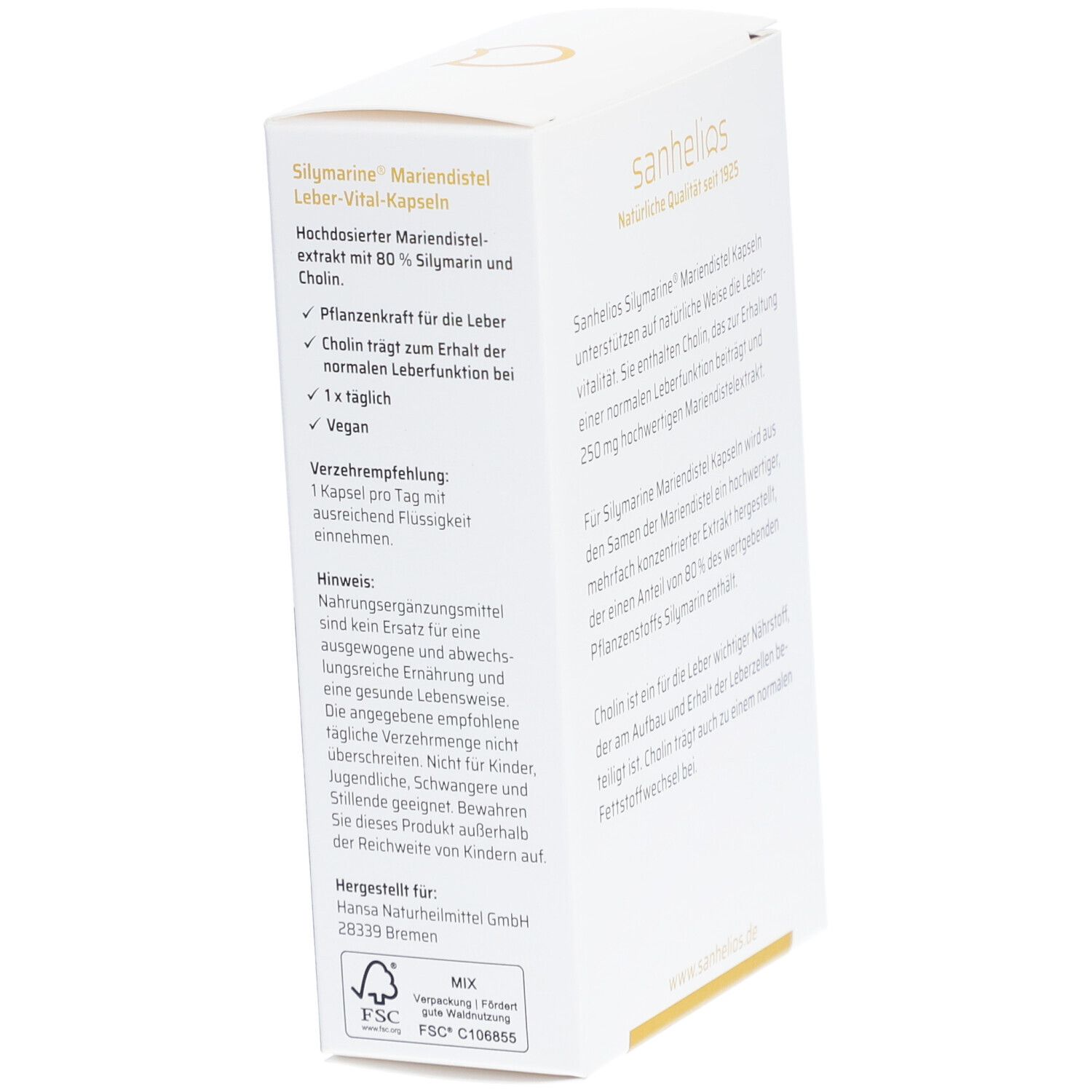 sanhelios® Silymarine® Leberschutz