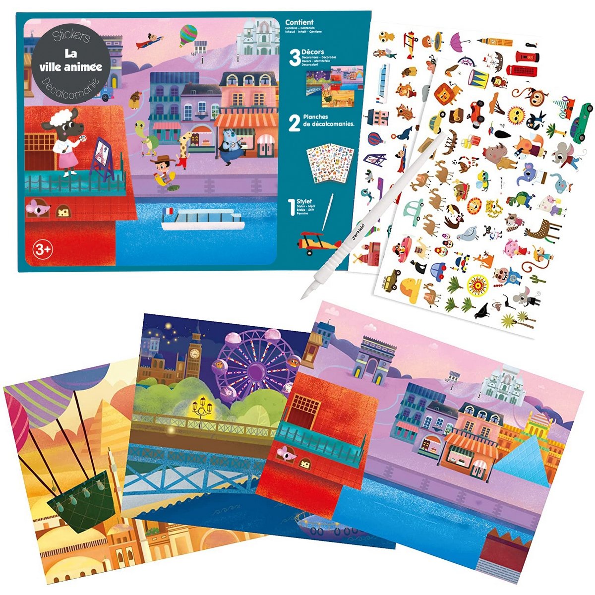 Stickers la ville animée