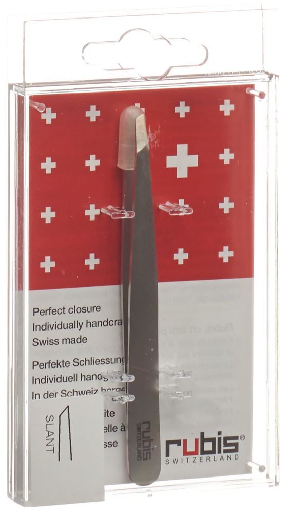 RUBIS Pinzette schräg Inox 1 Stk