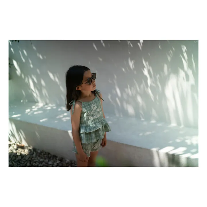 Lali Top + Short Summer à Carreaux | Vert