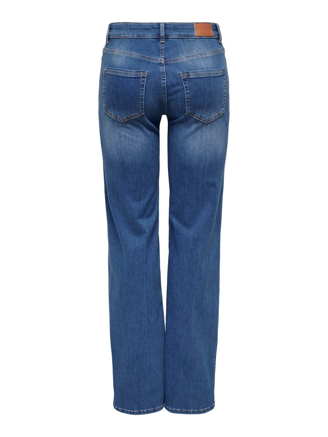 ONLBLUSH Mittlere Taille Gerade geschnitten Jeans Medium Blue Denim