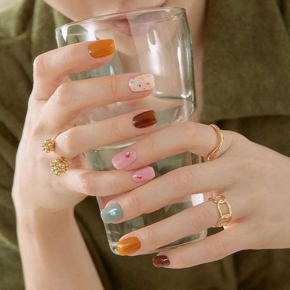 Semi Cured Gel Nail Strips Butterscotch