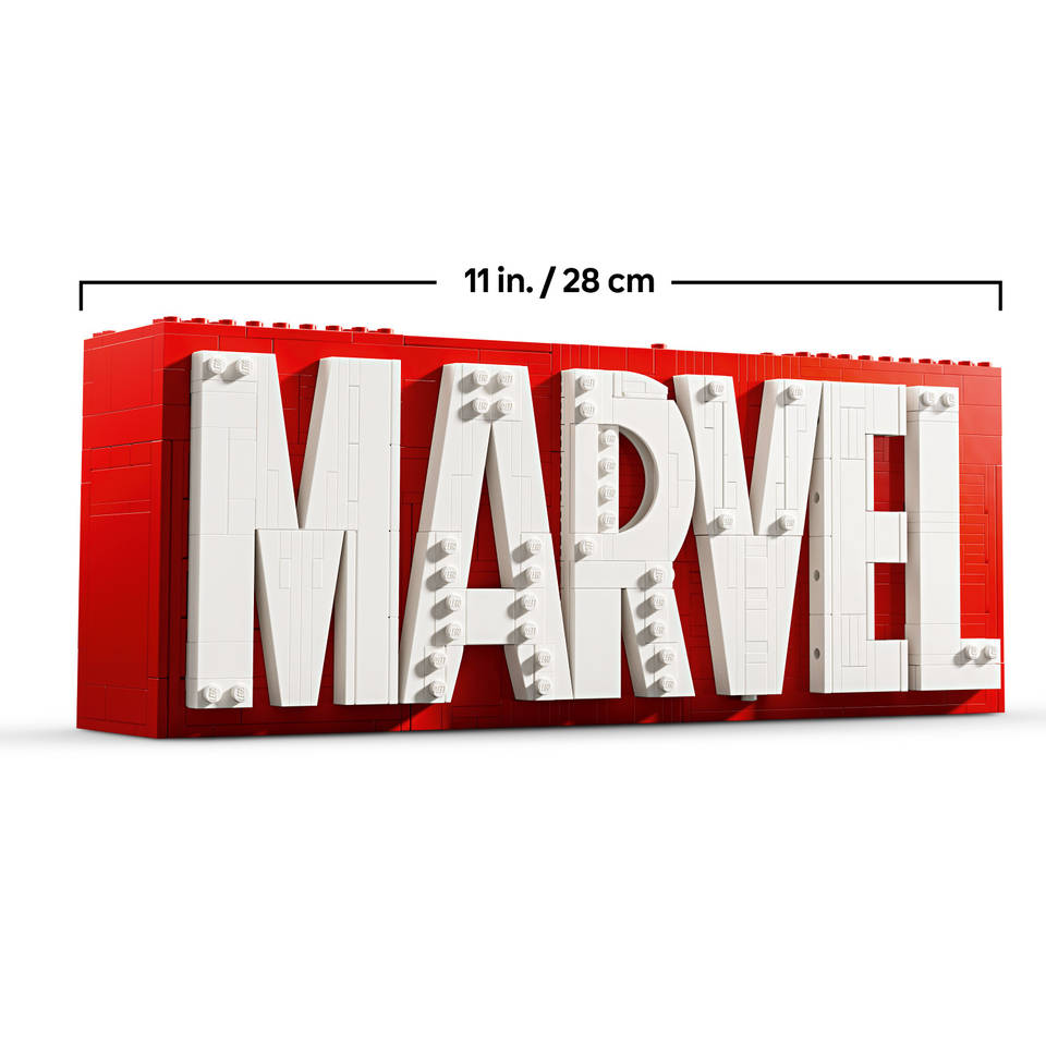 LEGO Marvel: MARVEL logo en minifiguren 76313