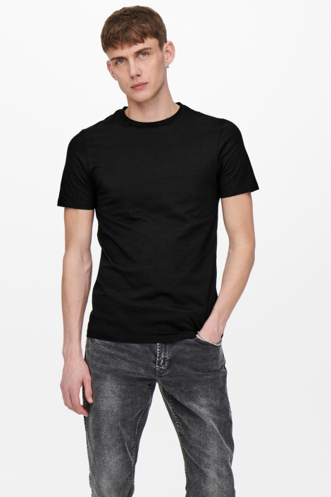 Only & Sons zwarte heren t-shirt