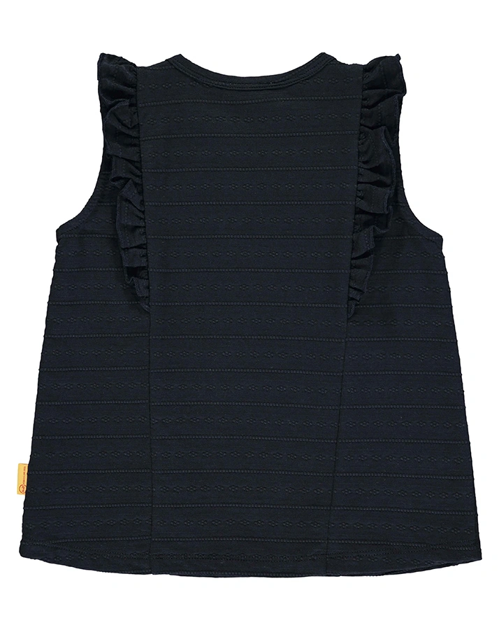 Top MARINE AIR mit Flügelärmeln in navy