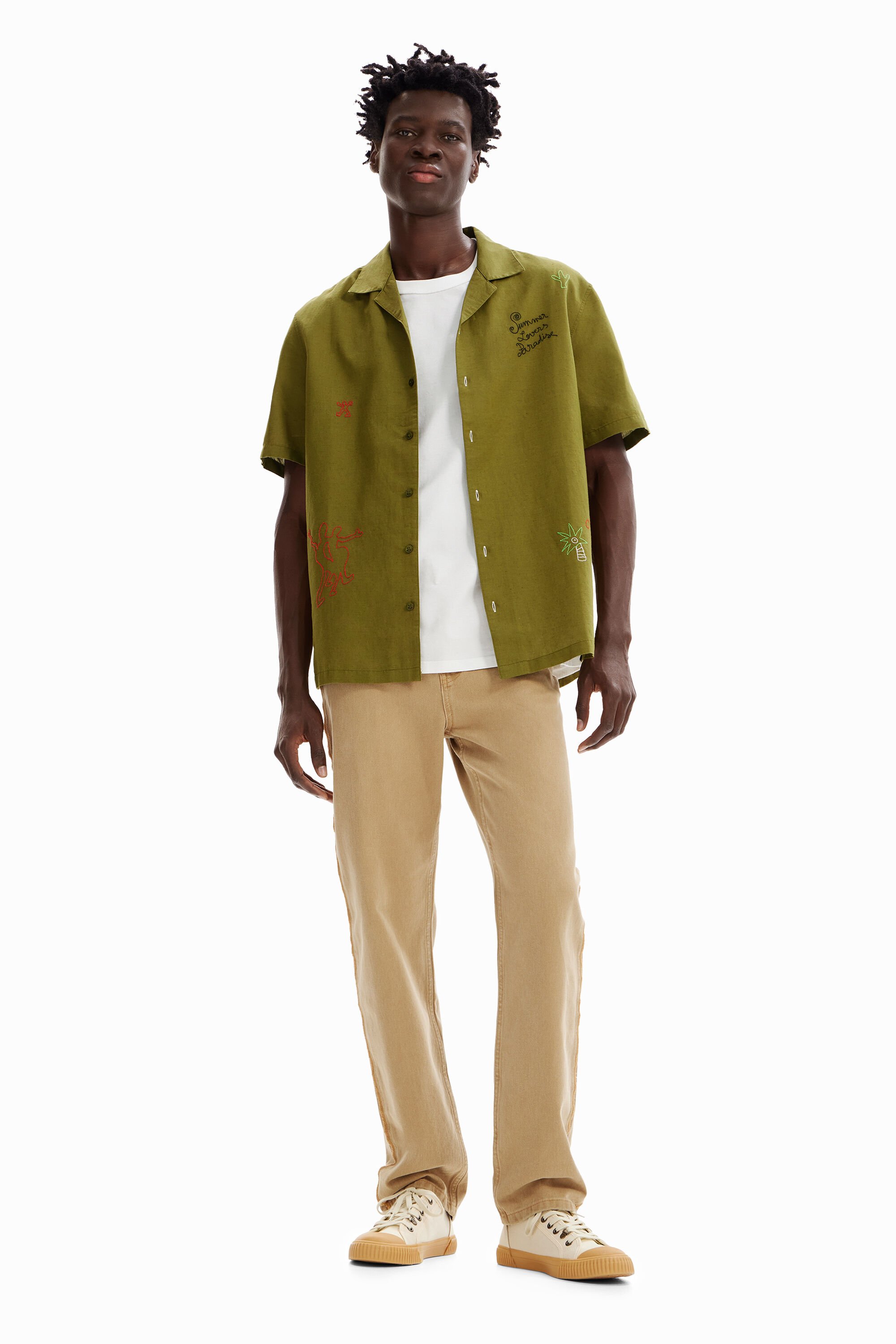 Chemise resort broderies