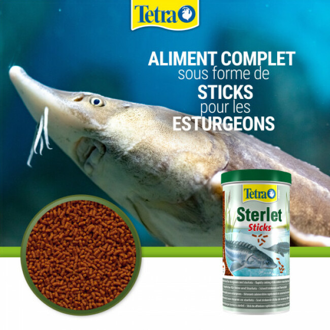 Alimentation Tetra Pond Sterlet Sticks pour poissons de bassin