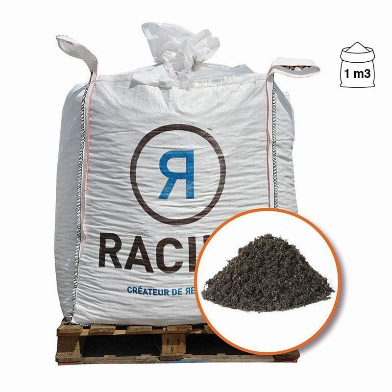 Terreau substrat toitures végétalisées spécial sedum big bag 500 litres