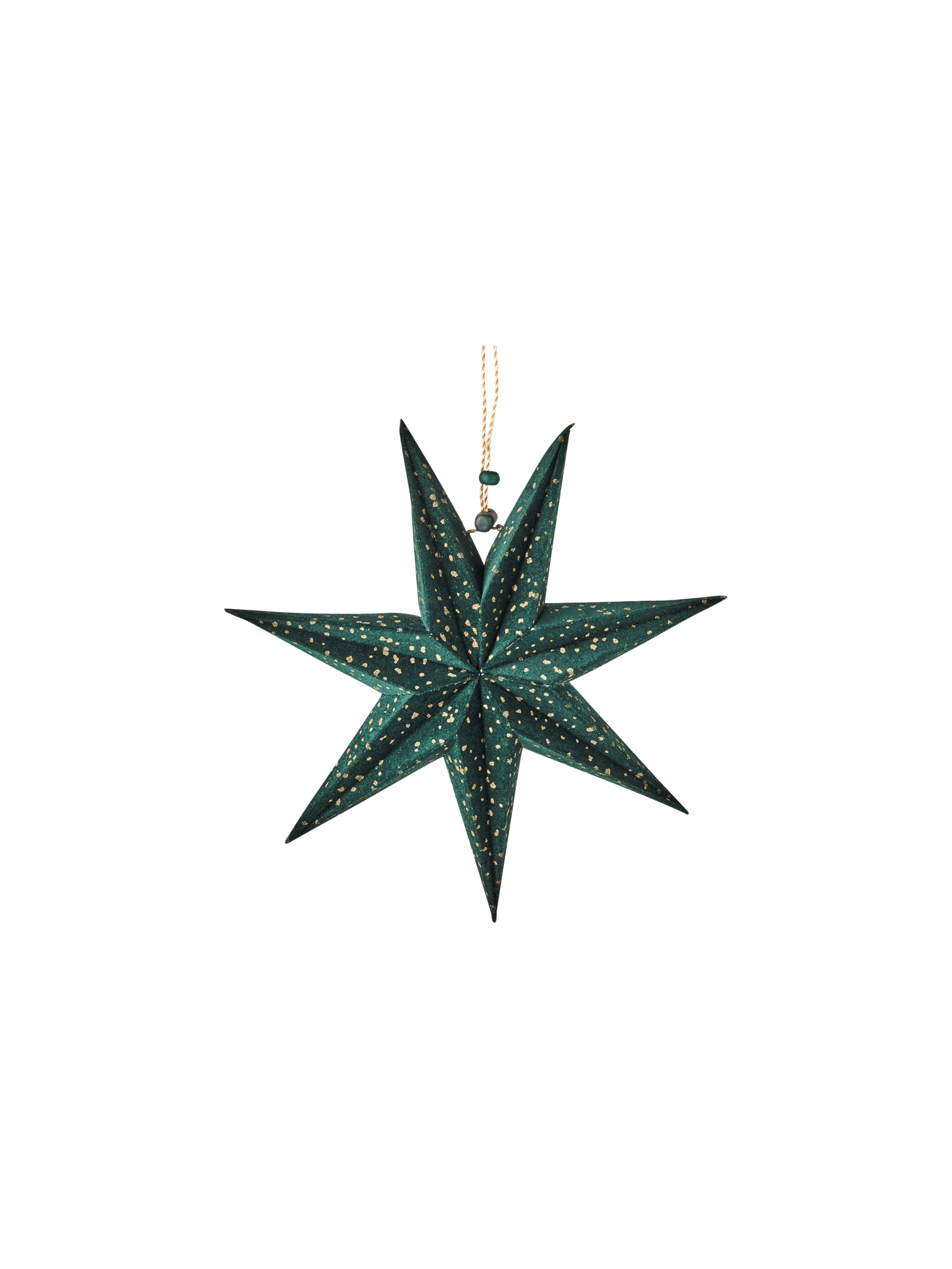 Velourstjerne Ø20 | Ø20 cm. | Dark Green