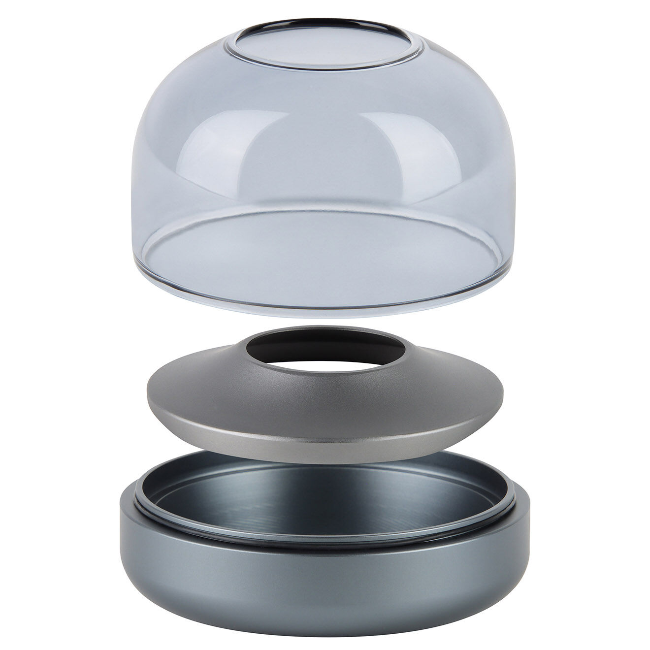 Kooduu Bougeoir Glow 08  gris bleu - D.9.4x8.1 cm