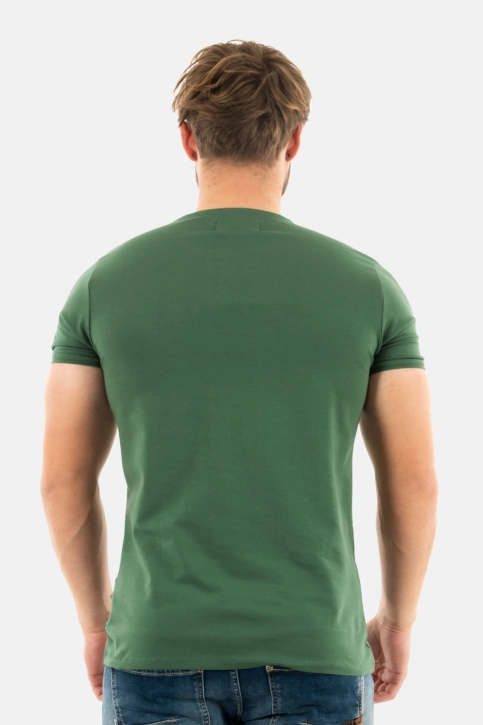 Tee shirt Benson & Cherry twist sapin clair