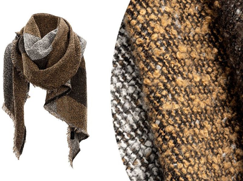 Sjaal - Bruin - Luxe Oversized - 60 x 185 cm - 100% Acryl