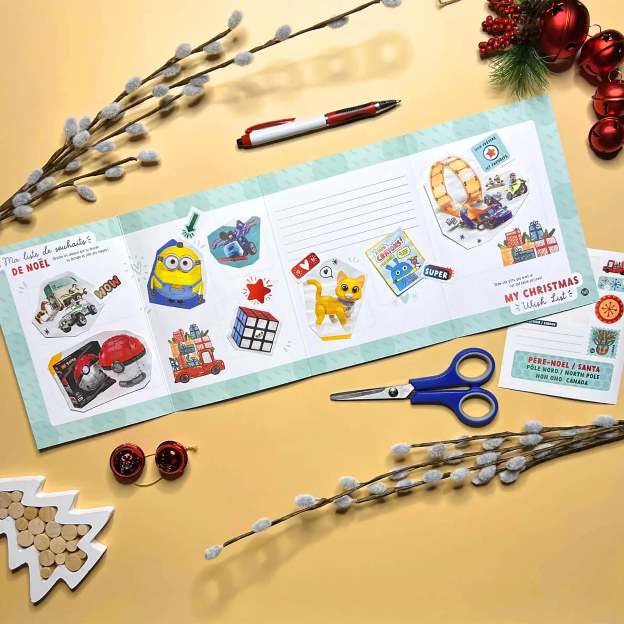 Pico Tatouages Ensemble Liste de Souhaits pour le Père Noël