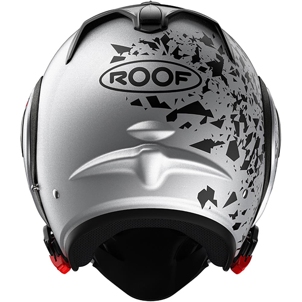 Roof - Casque Boxer Alpha Blackstar Argent / Noir Mat
