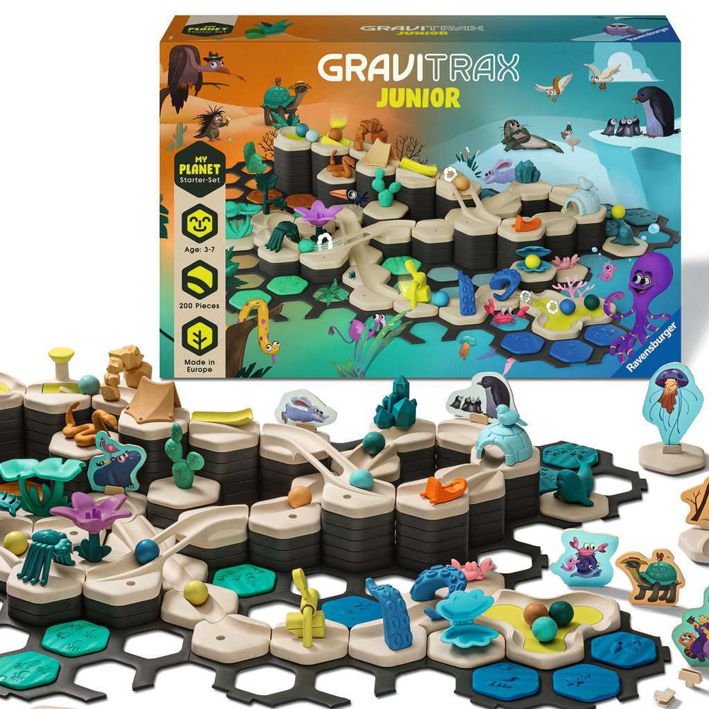 Ravensburger Spiel GraviTrax Junior Starter-Set XXL Planet