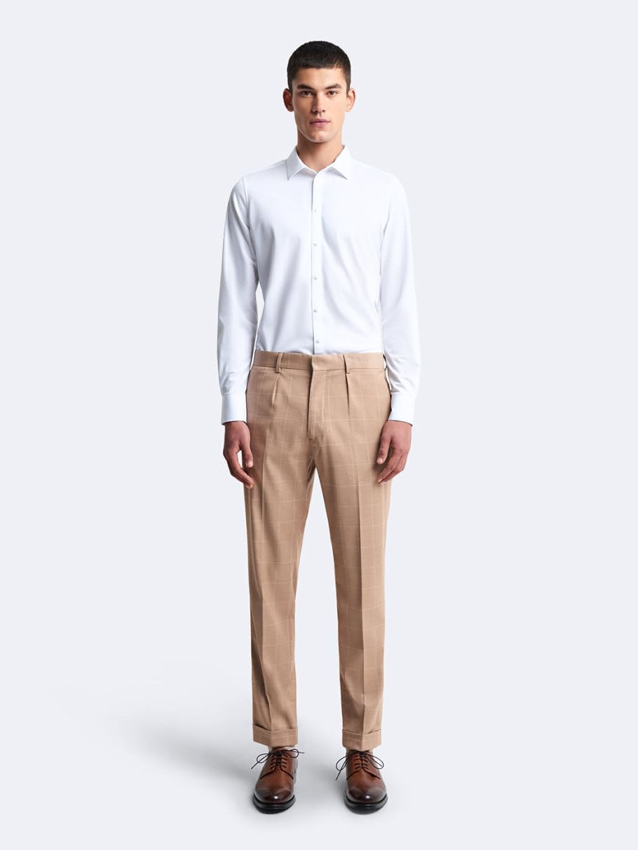 Pantalon coordonnable slim à carreaux