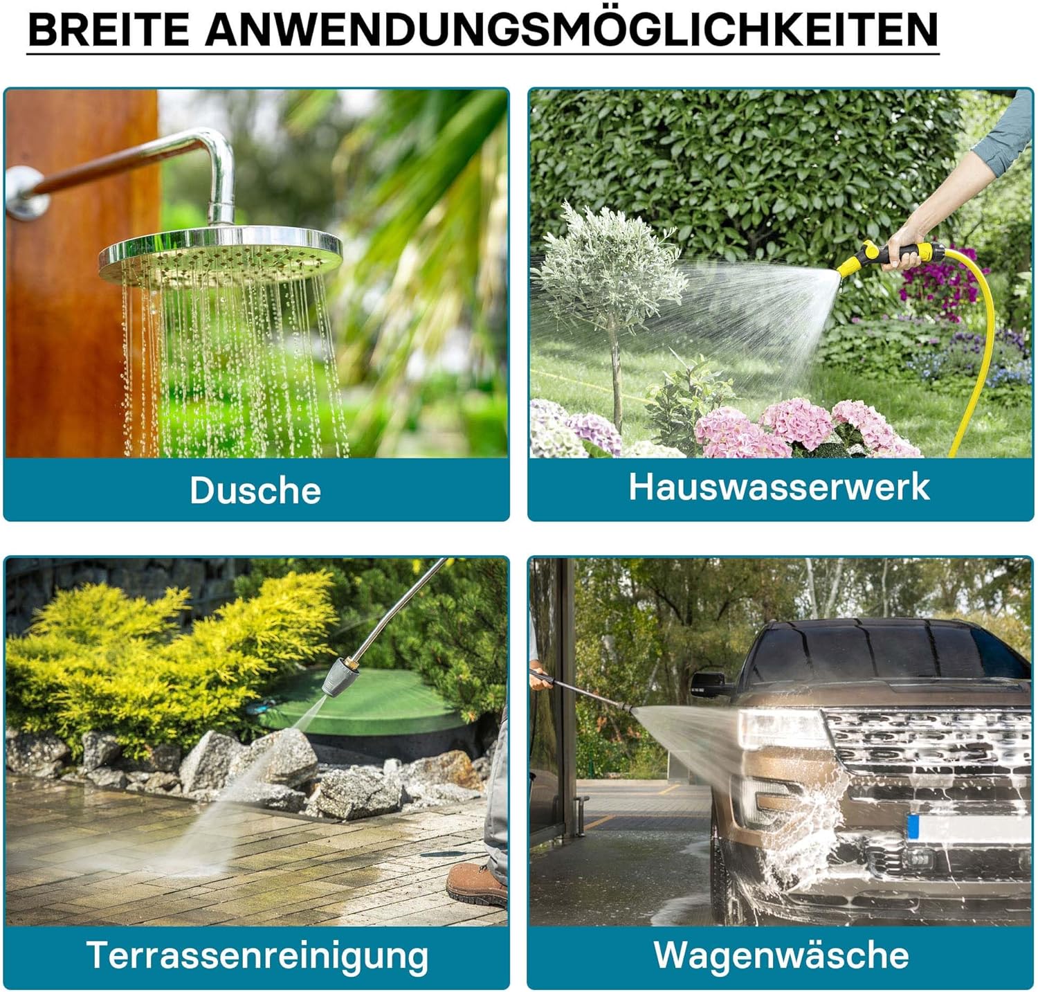 Wiltec Ausdehnungsgefäß 100 Liter, horizontaler Membrankessel für Hauswasserwerke und Druckerhöhungsanlagen mit EPDM Membran